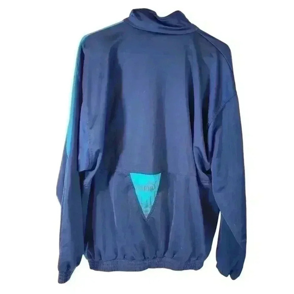 Vintage 90s Blue Puma Trac Jacket Full Zip - Picture 2 of 9